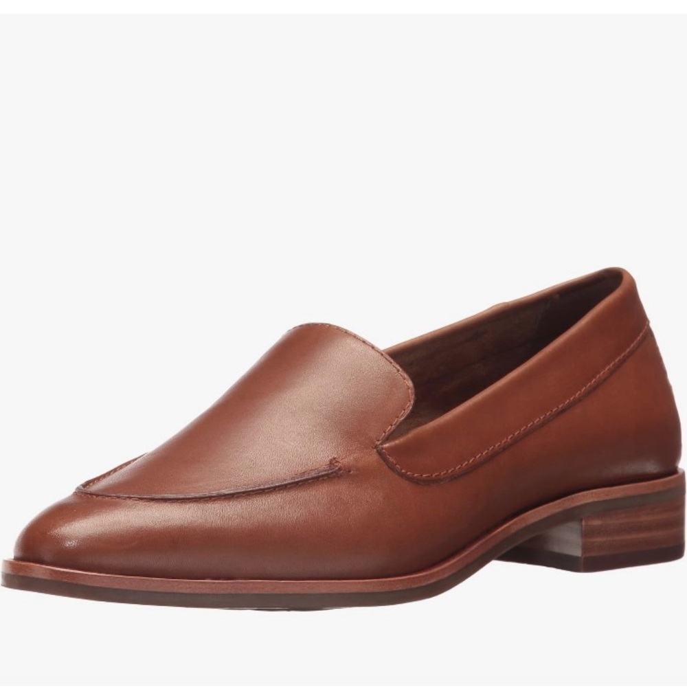 AEROSOLES Brown Leather Loafers